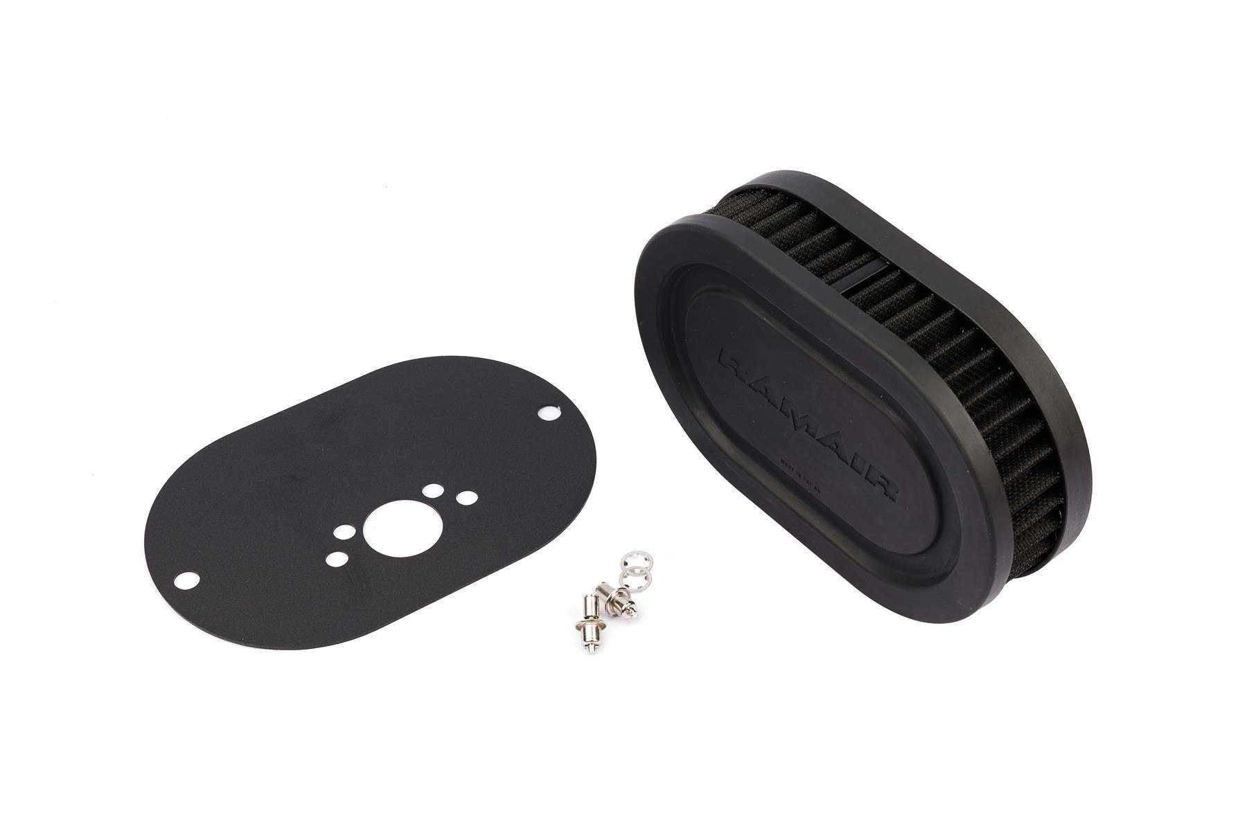 Ramair Pleated Carburettor Air Filter Baseplate to fit SU HS4, HIF4, HIF38 1.5in Mini Offset - 40mm