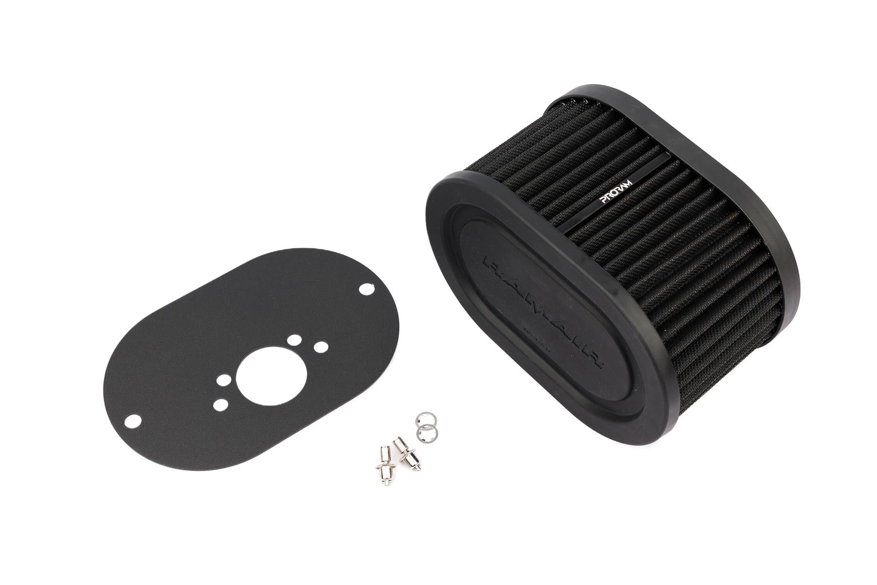 Ramair Pleated Carburettor Intake Air Filter Baseplate to fit SU HS6 Mini Offset 100mm
