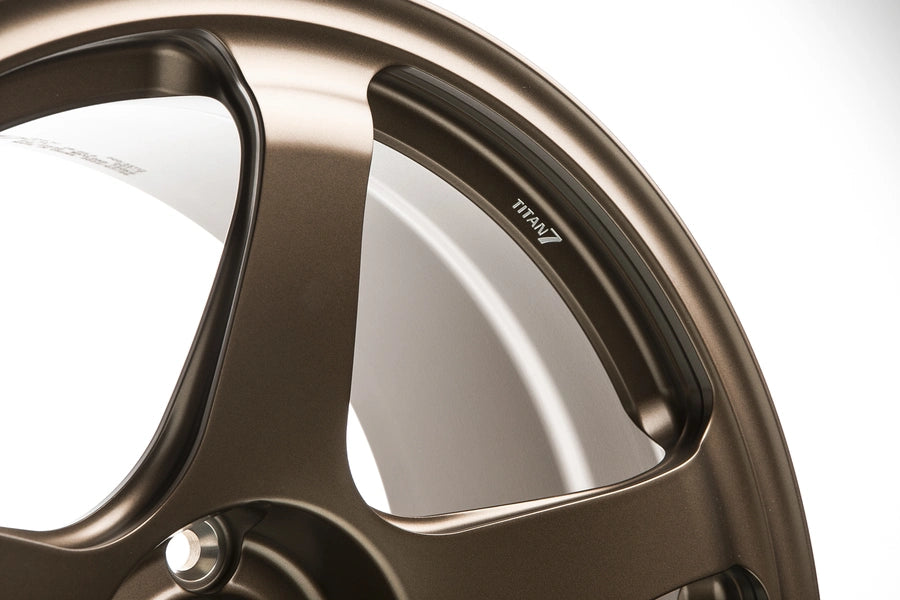 Titan 7 Forged Aluminium Wheel - T-C5 18x9.5 5x120.65 ET 45 CB 66.9 in Techna Bronze