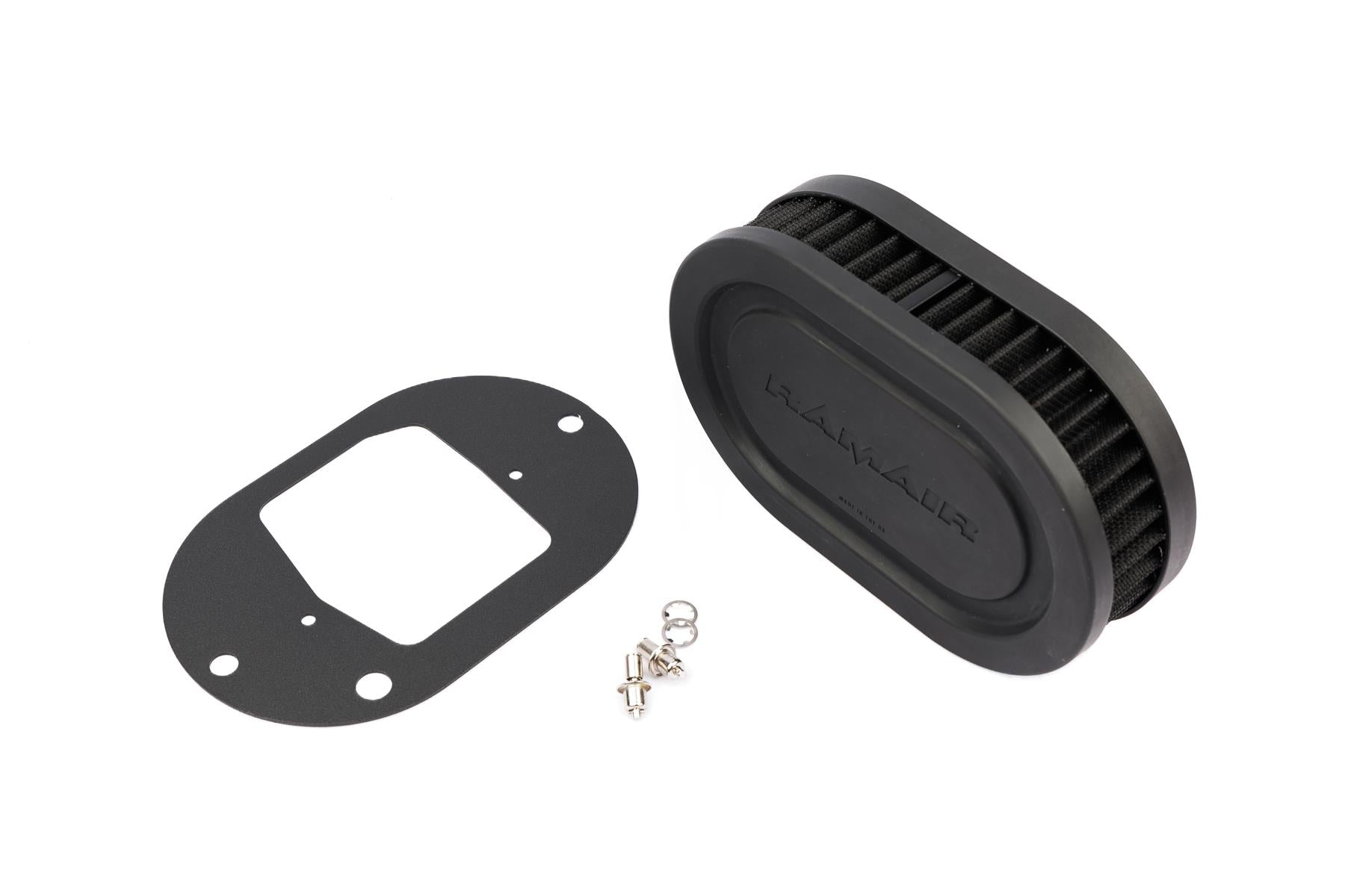 Ramair Pleated Carburettor Air Filter Baseplate to fit Weber 32/34 DFT 40mm Int Height