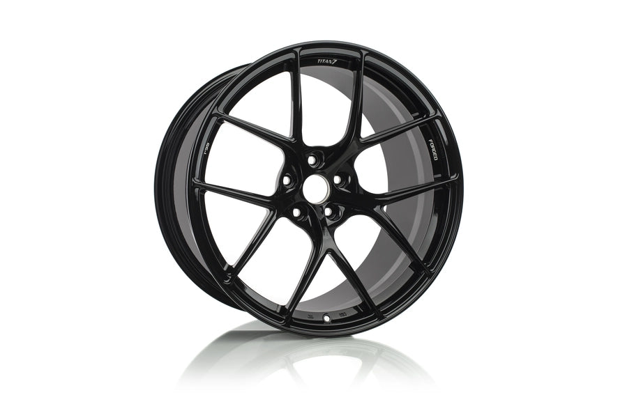 Titan 7 Forged Aluminium Wheel - T-S5 18x9 5X100 ET 47 CB 56.1 in Wicked Black