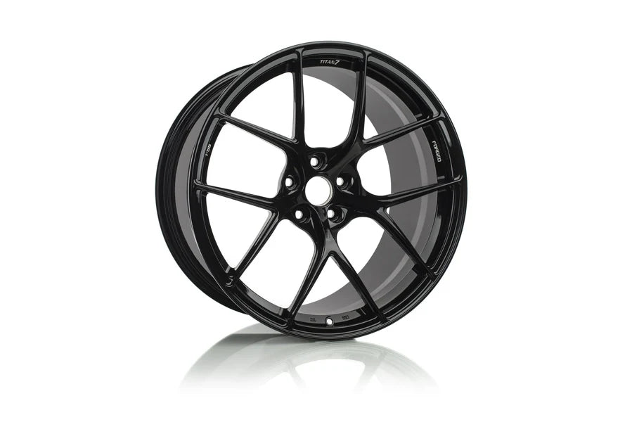 Titan 7 Forged Aluminium Wheel - T-S5 20x9 5x114.3 ET 38 CB 60.1 in Wicked Black
