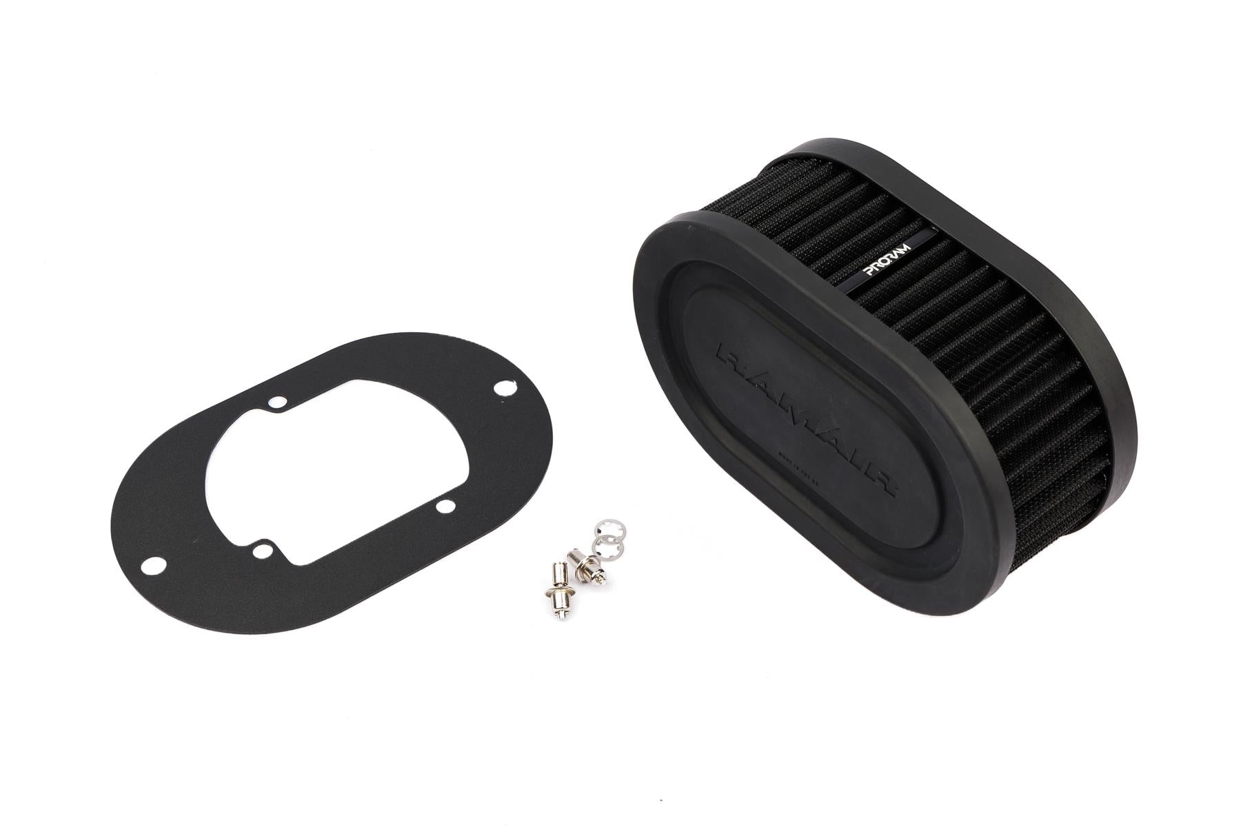 Ramair Pleated Carburettor Air Filter Baseplate to fit Pierburg 2E2, 2E3, 2E-E - 65mm