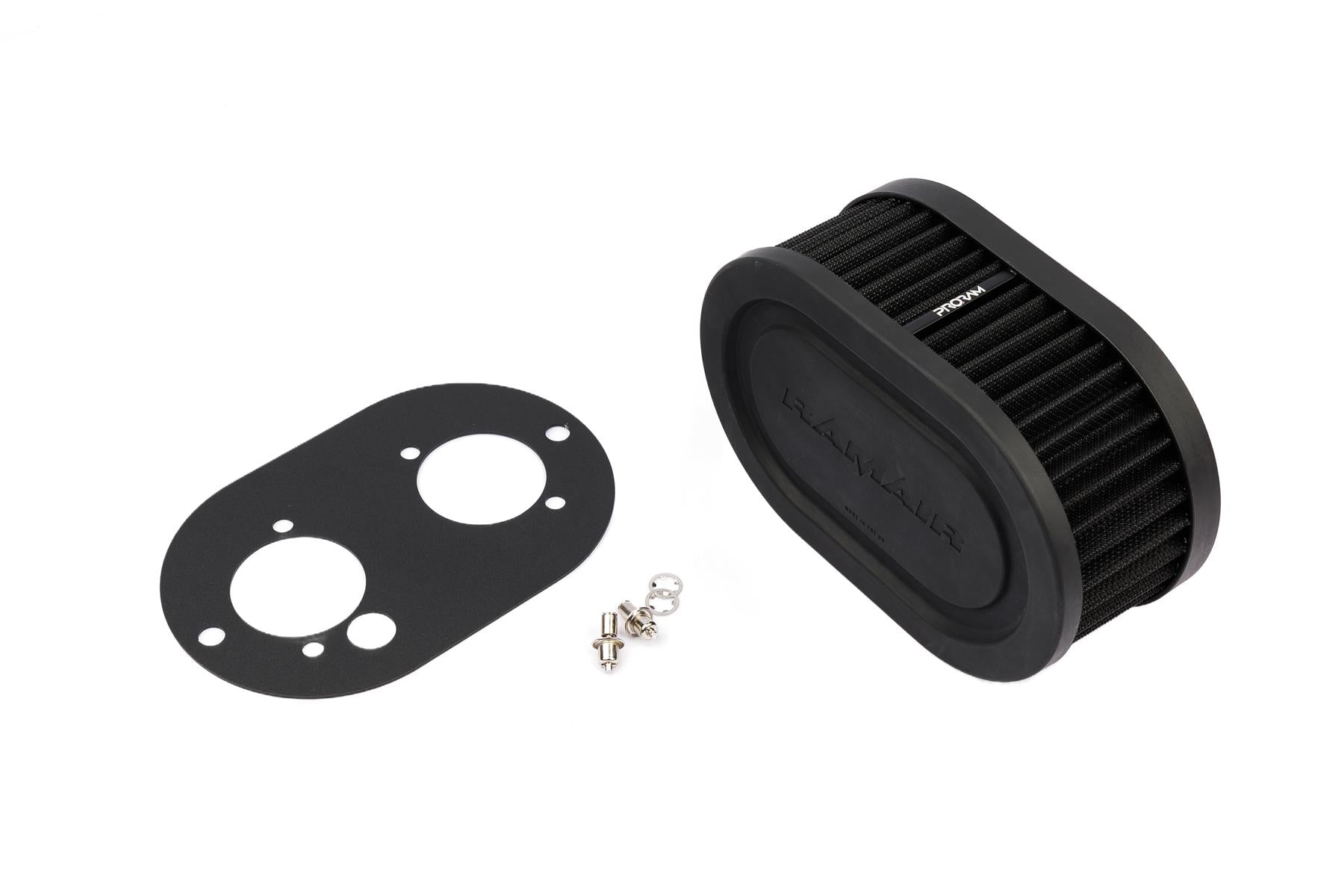 Ramair Pleated Carburettor Intake Air Filter Baseplate to fit Dellorto 40 DHLA - 65mm
