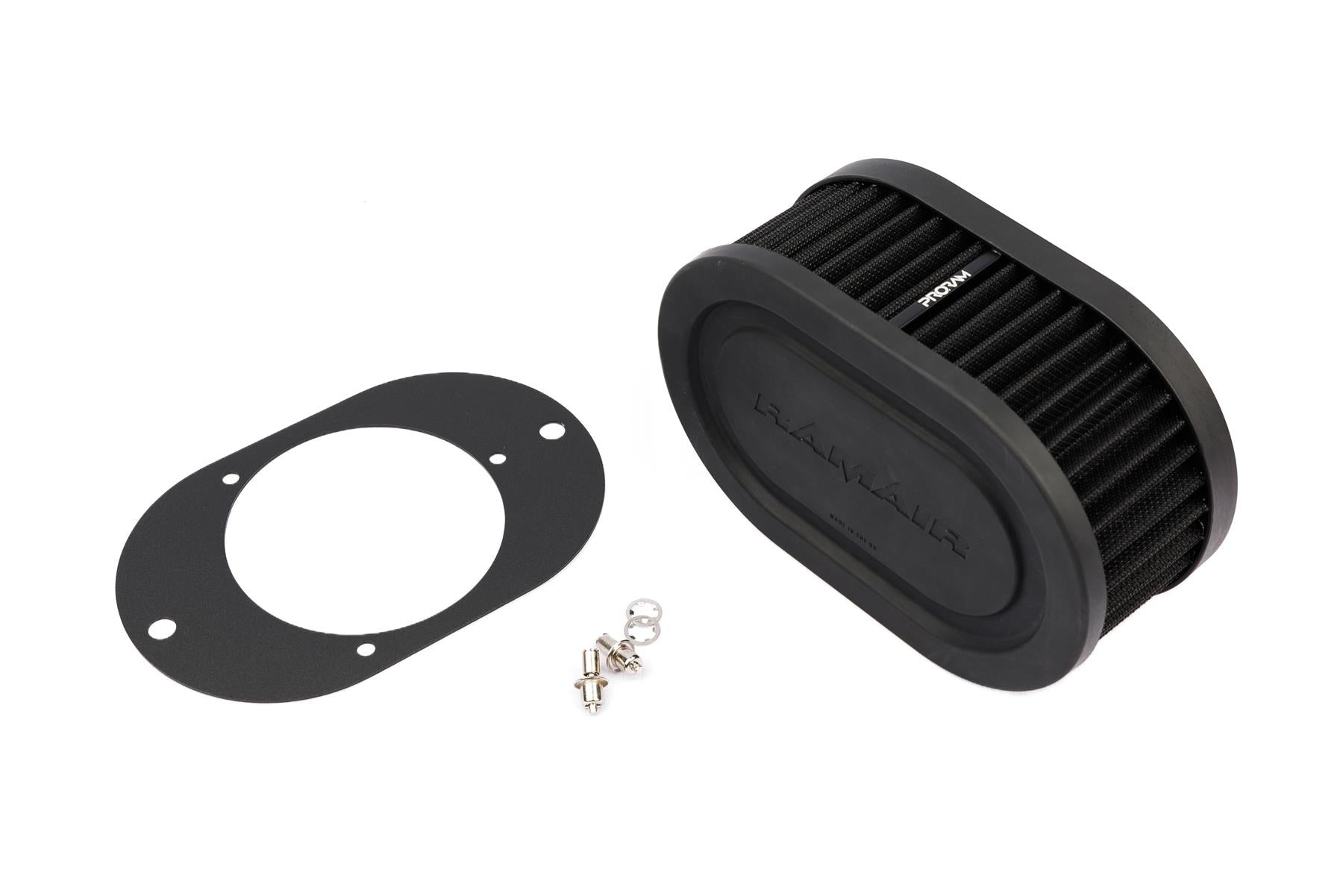 Ramair Pleated Carburettor Air Filter Baseplate to fit Weber 23/32 TLD 65mm Int Height
