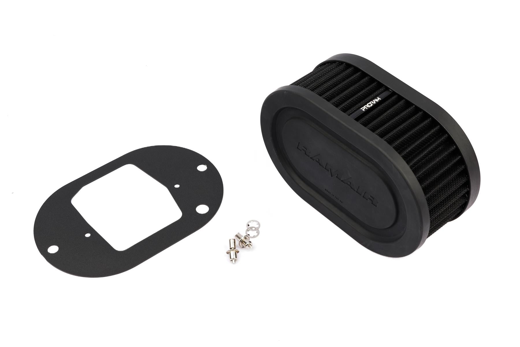 Ramair Pleated Carburettor Air Filter Baseplate to fit Weber 32/34 DFT 65mm Int Height