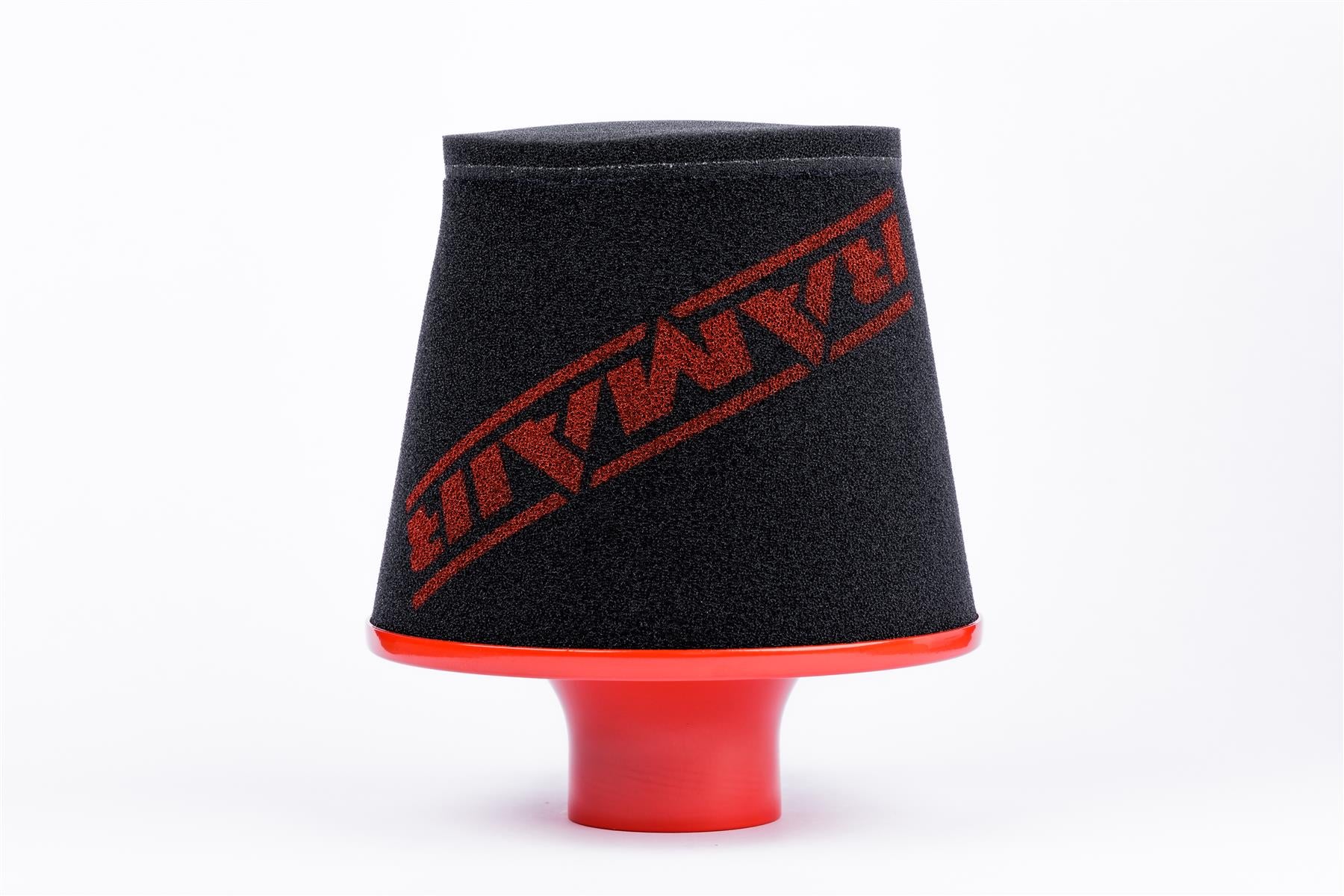 Ramair Large Foam Filter Aluminium Base 100mm OD Red