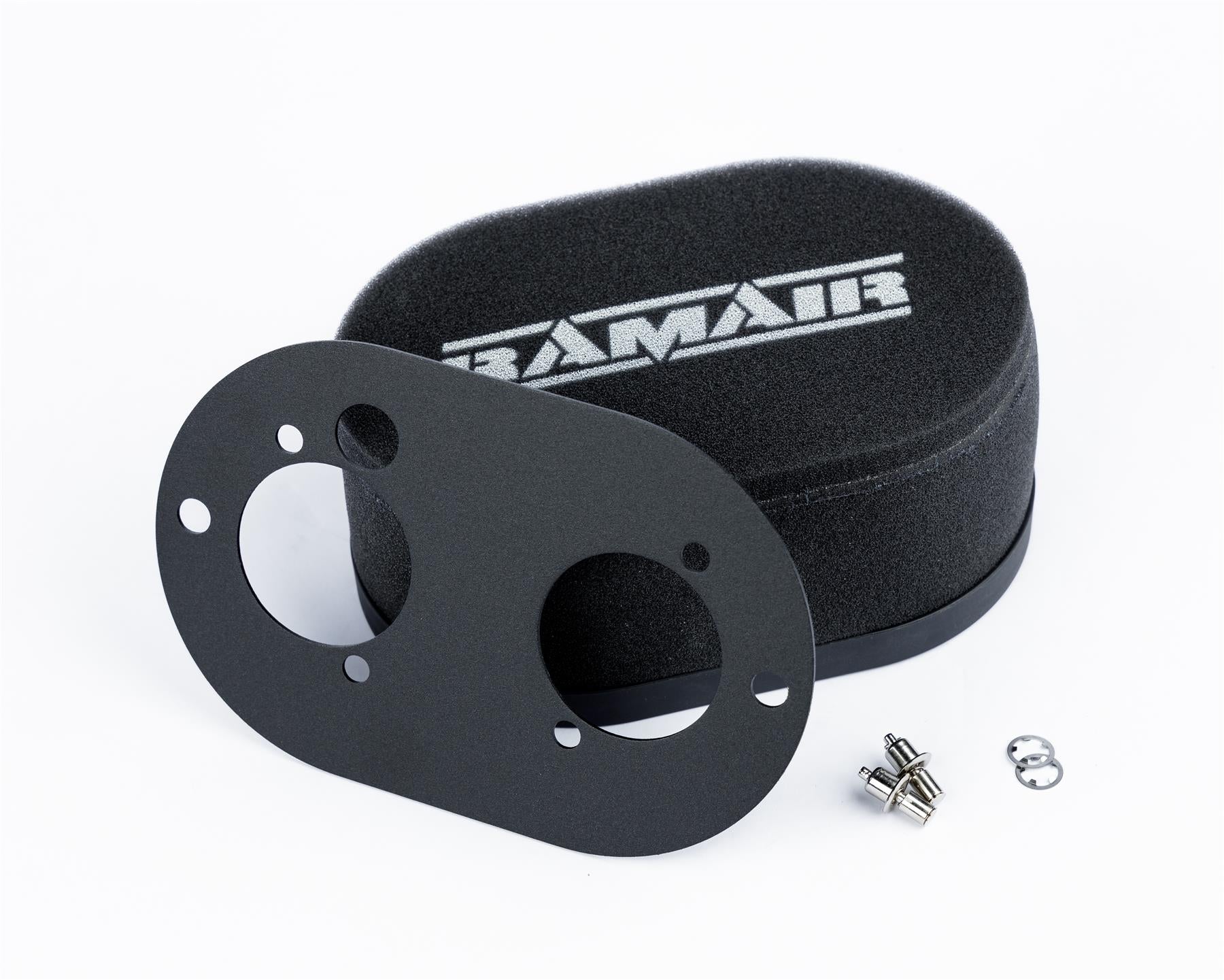 Ramair Carburettor Foam Air Filter with Baseplate to fit Dellorto 40 DHLA - 100mm Internal Height