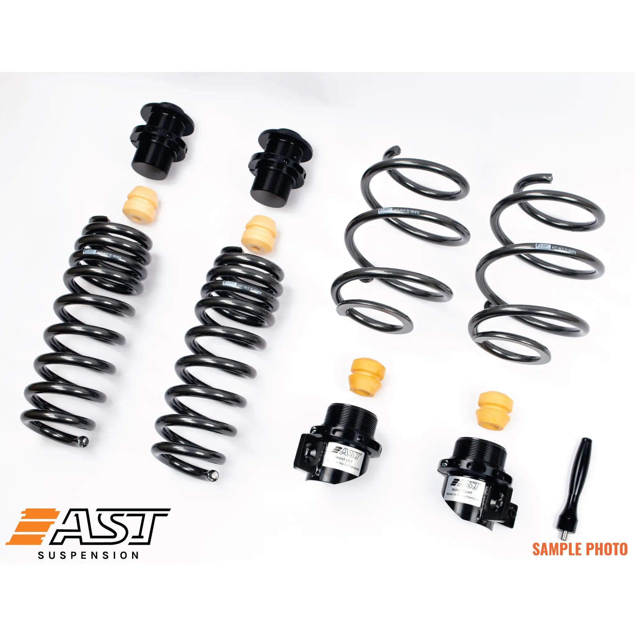 AST Adjustable Lowering Spring Kit For Porsche 992 911 Carrera 2, 4, 4S, GTS & Turbo without Noselift (ASTALS-21-008)