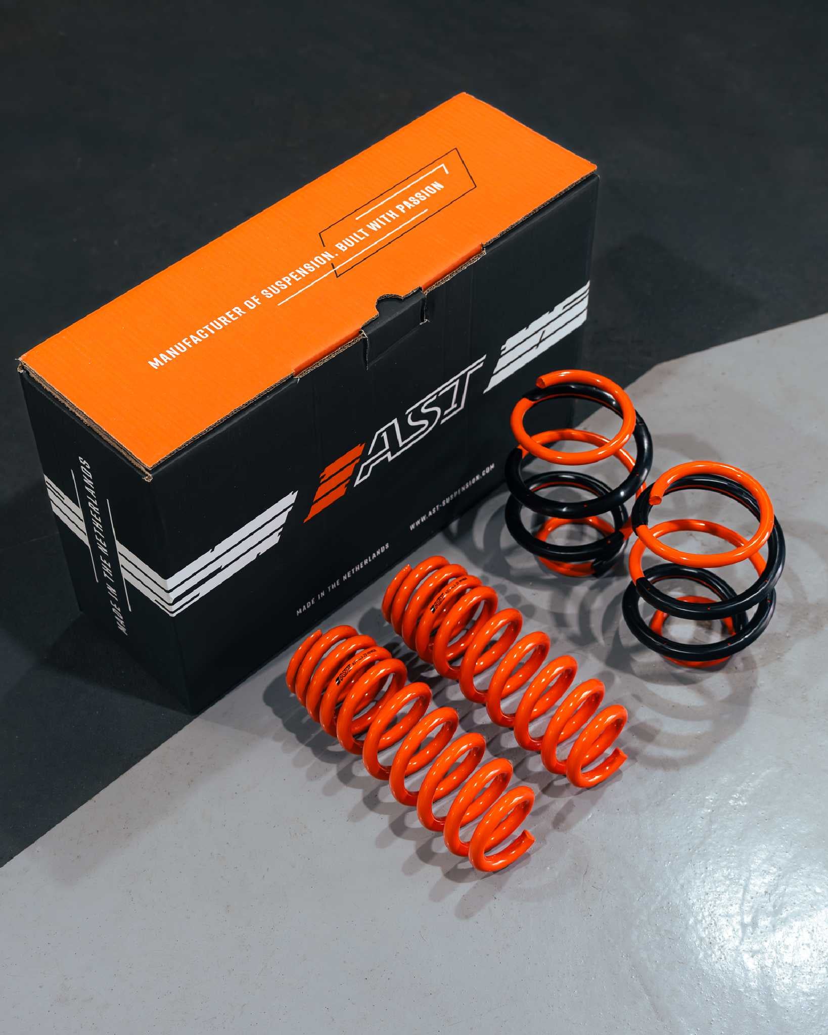 AST Adjustable Lowering Spring Kit for BMW G80 M3, G81 M3 Touring, G82 M4, G83 M4 Cabrio RWD & 4WD & G87 M2 (ASTALS-21-004)