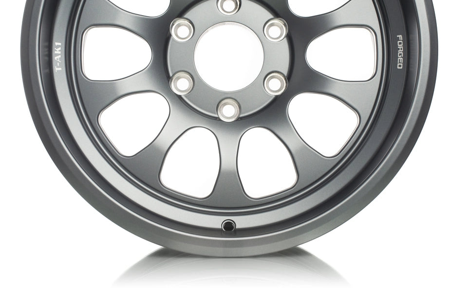 Titan 7 Forged Aluminium Wheel - T-AK1 18x8.5 6-139.7 ET 20 CB 106.3 in Satin Titanium