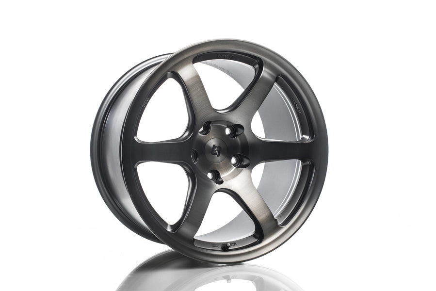 Titan 7 Forged Aluminium Wheel - T-D6e 18x10 5x120 ET 25 CB 64.1 in Hybrid Dark Machine