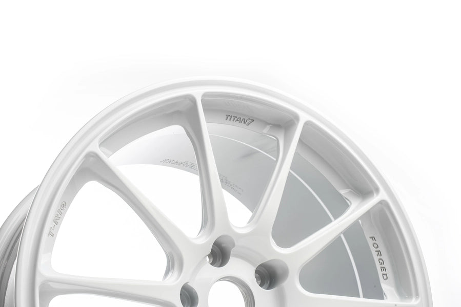 Titan 7 Forged Aluminium Wheel - T-R10 18x9.5 5x114.3 ET 40 CB 70.1 in Speedline White