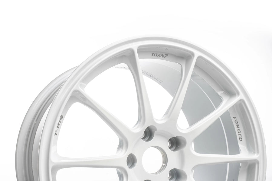Titan 7 Forged Aluminium Wheel - T-R10 18x9.5 5x114.3 ET 40 CB 70.1 in Speedline White
