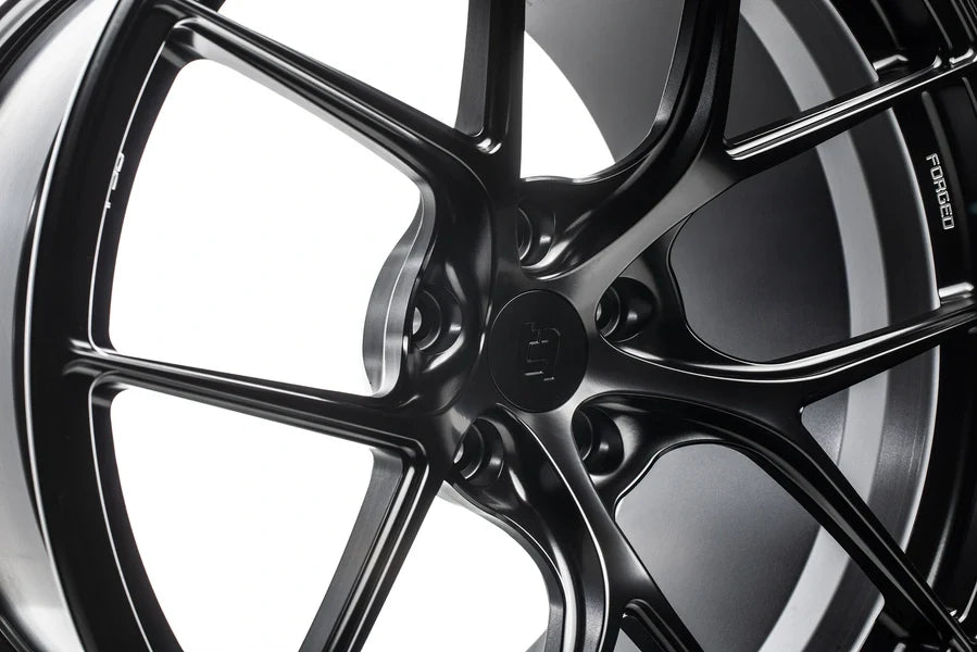 Titan 7 Forged Aluminium Wheel - T-S5 19x10 5x120.65 ET 37 CB 70.3 in Machine Black