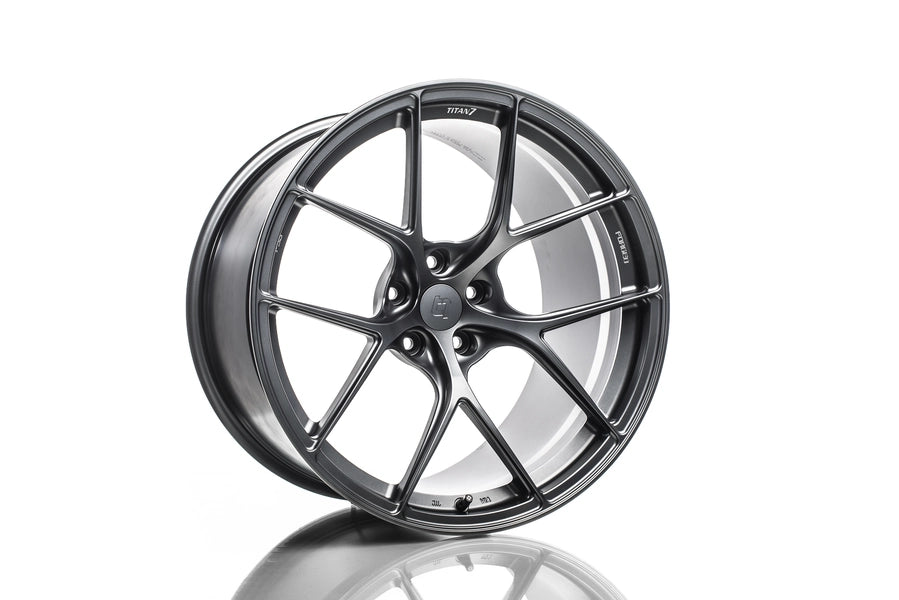 Titan 7 Forged Aluminium Wheel - T-S5 17x8 5x114.3 ET 37 CB 70.1 in Satin Titanium