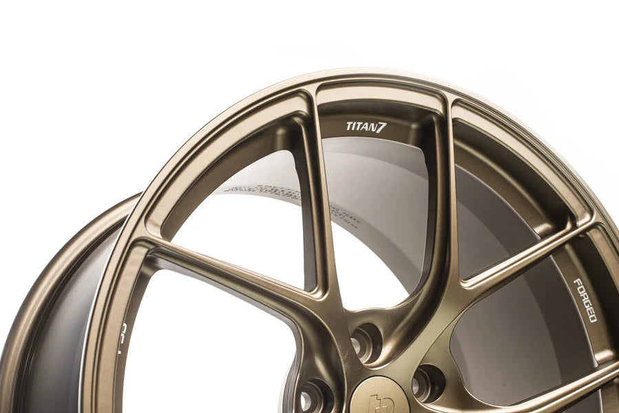 Titan 7 Forged Aluminium Wheel - T-S5 20x11.5 5x120.65 ET 45 CB 70.3 in Techna Bronze