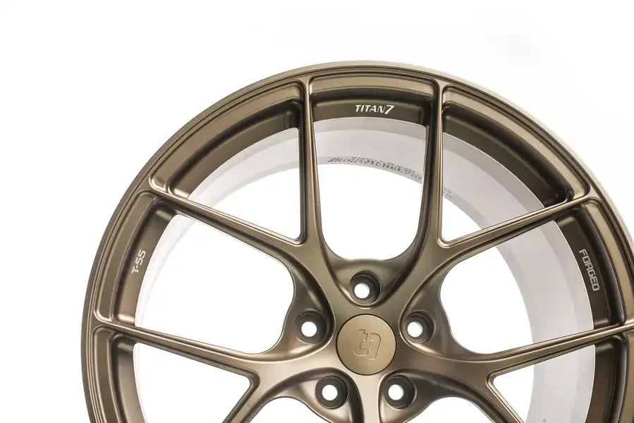 Titan 7 Forged Aluminium Wheel - T-S5 20x11.5 5x120.65 ET 45 CB 70.3 in Techna Bronze