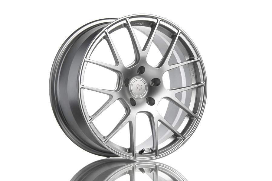 Titan 7 Forged Aluminium Wheel - T-S7 18x9.5 5x120 ET 22 CB 72.56 in Iridium Silver