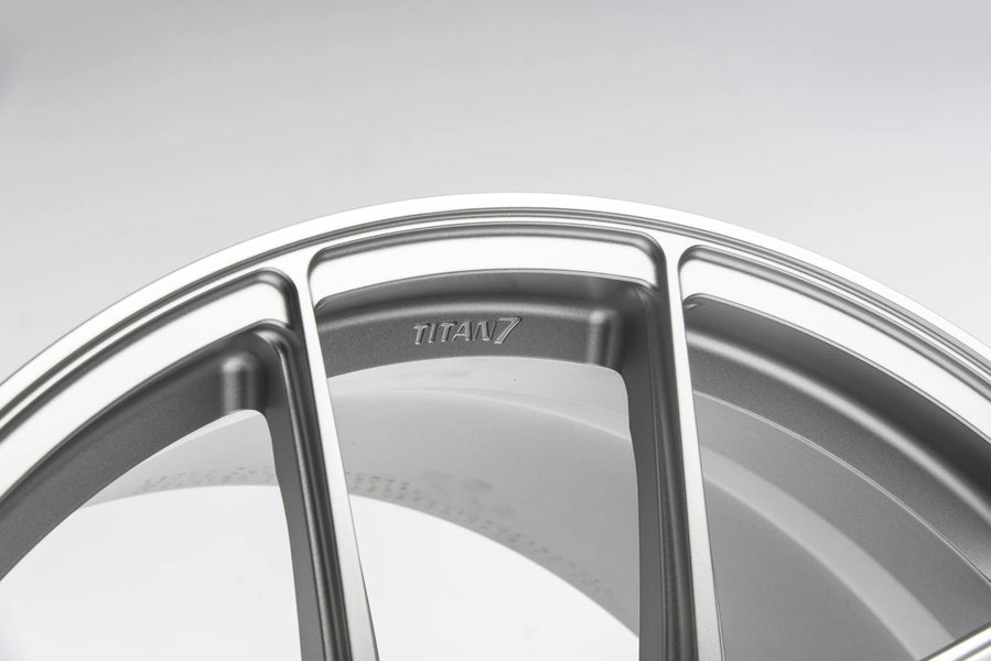 Titan 7 Forged Aluminium Wheel - T-S7 18x9.5 5x120 ET 22 CB 72.56 in Iridium Silver