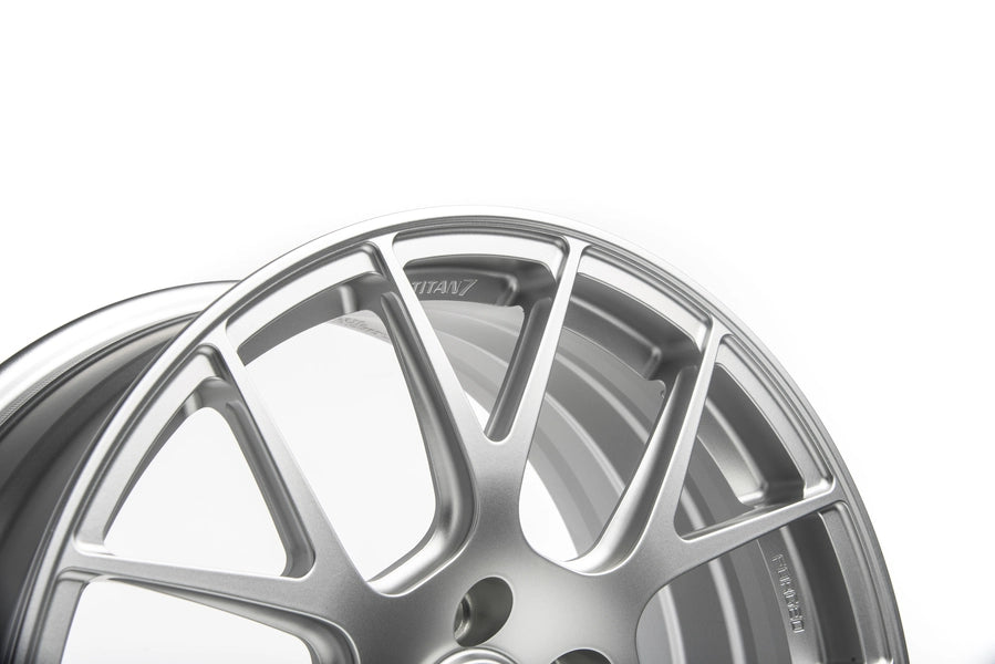 Titan 7 Forged Aluminium Wheel - T-S7 18x9.5 5x120 ET 22 CB 72.56 in Iridium Silver