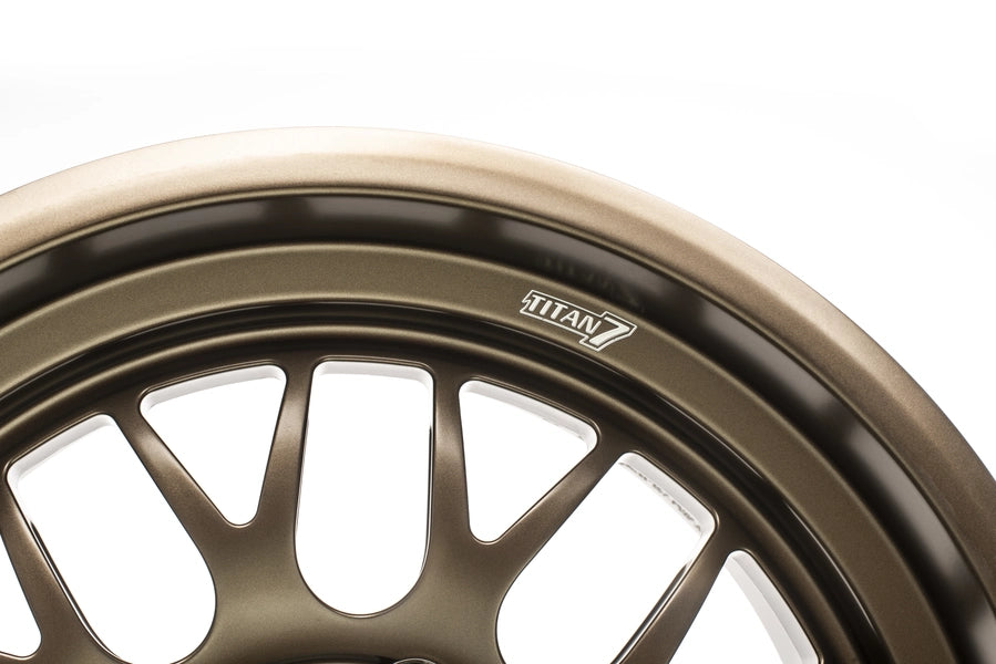 Titan 7 Forged Aluminium Wheel - T-AK2 17x8.5 5x130 ET -1 CB 71.6 in Techna Bronze