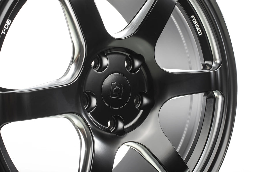 Titan 7 Forged Aluminium Wheel - T-D6 18x9.5 5x120 ET 45 CB 64.1 in Machine Black