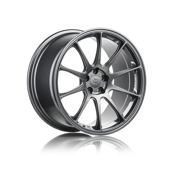 Titan 7 Forged Aluminium Wheel - T-R10 19x10 5x120.65 ET 37 CB 66.9 in Satin Titanium