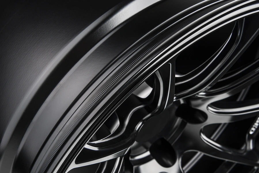 Titan 7 Forged Aluminium Wheel - T-R10 17x9.5 5x114.3 ET 51 CB 73.1 in Machine Black