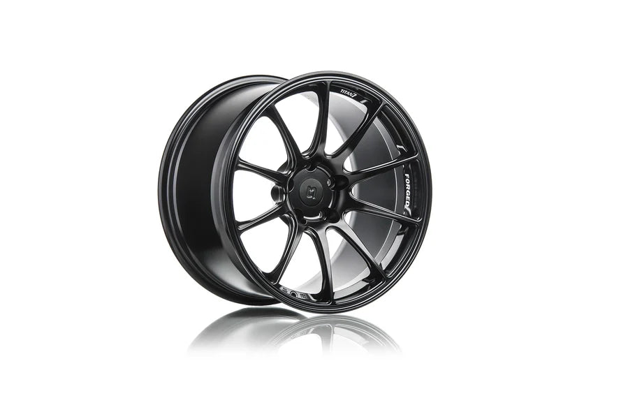Titan 7 Forged Aluminium Wheel - T-R10 20x11.5 5x120.65 ET 45 CB 66.9 in Machine Black