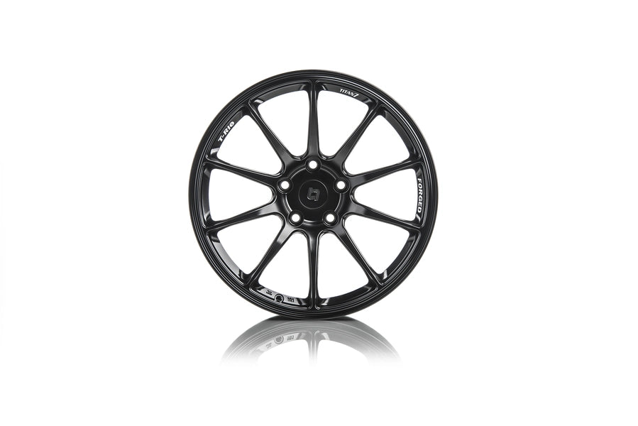 Titan 7 Forged Aluminium Wheel - T-R10 17x9.5 5x114.3 ET 51 CB 73.1 in Machine Black