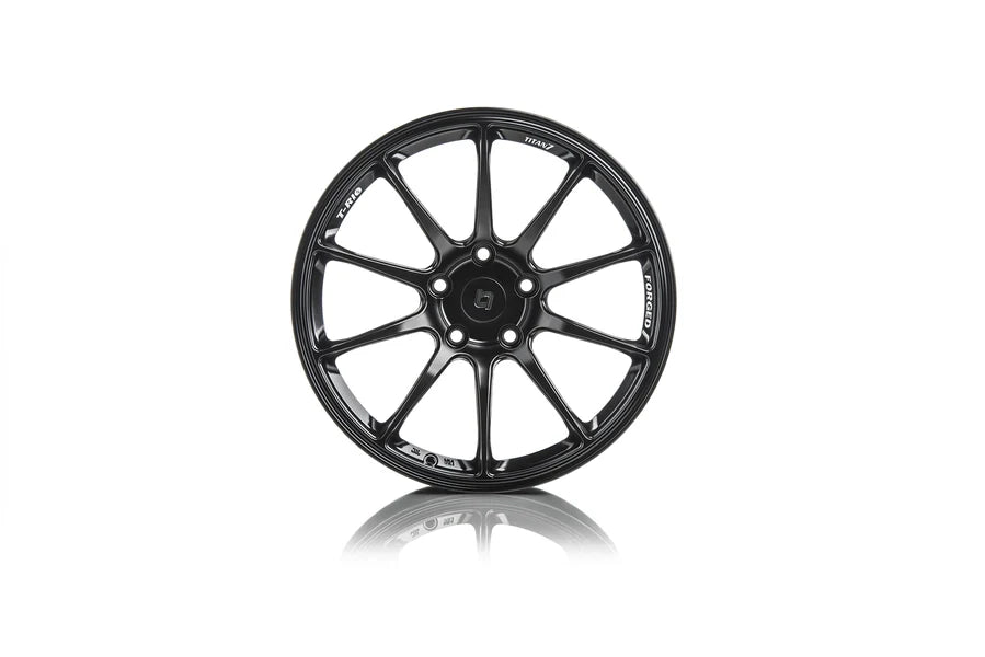 Titan 7 Forged Aluminium Wheel - T-R10 20x11.5 5x120.65 ET 45 CB 66.9 in Machine Black