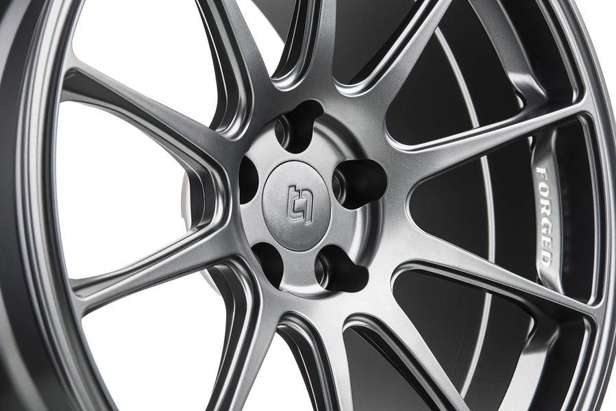 Titan 7 Forged Aluminium Wheel - T-R10 17x9.5 5x114.3 ET 51 CB 73.1 in Satin Titanium