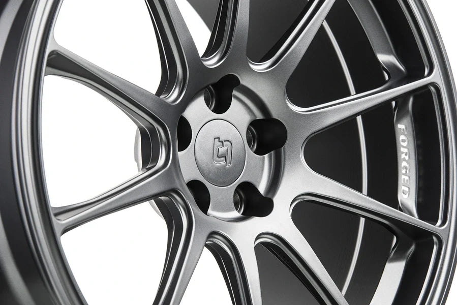 Titan 7 Forged Aluminium Wheel - T-R10 20x11.5 5x120.65 ET 45 CB 66.9 in Satin Titanium