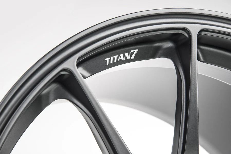 Titan 7 Forged Aluminium Wheel - T-R10 20x12.5 5x120.65 ET 55 CB 70.3 in Satin Titanium