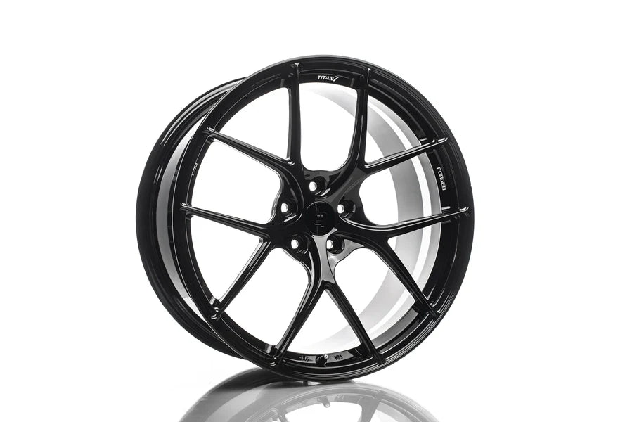 Titan 7 Forged Aluminium Wheel - T-S5 20x9 5x114.3 ET 38 CB 60.1 in Wicked Black