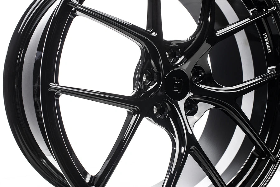 Titan 7 Forged Aluminium Wheel - T-S5 18x9 5X100 ET 47 CB 56.1 in Wicked Black