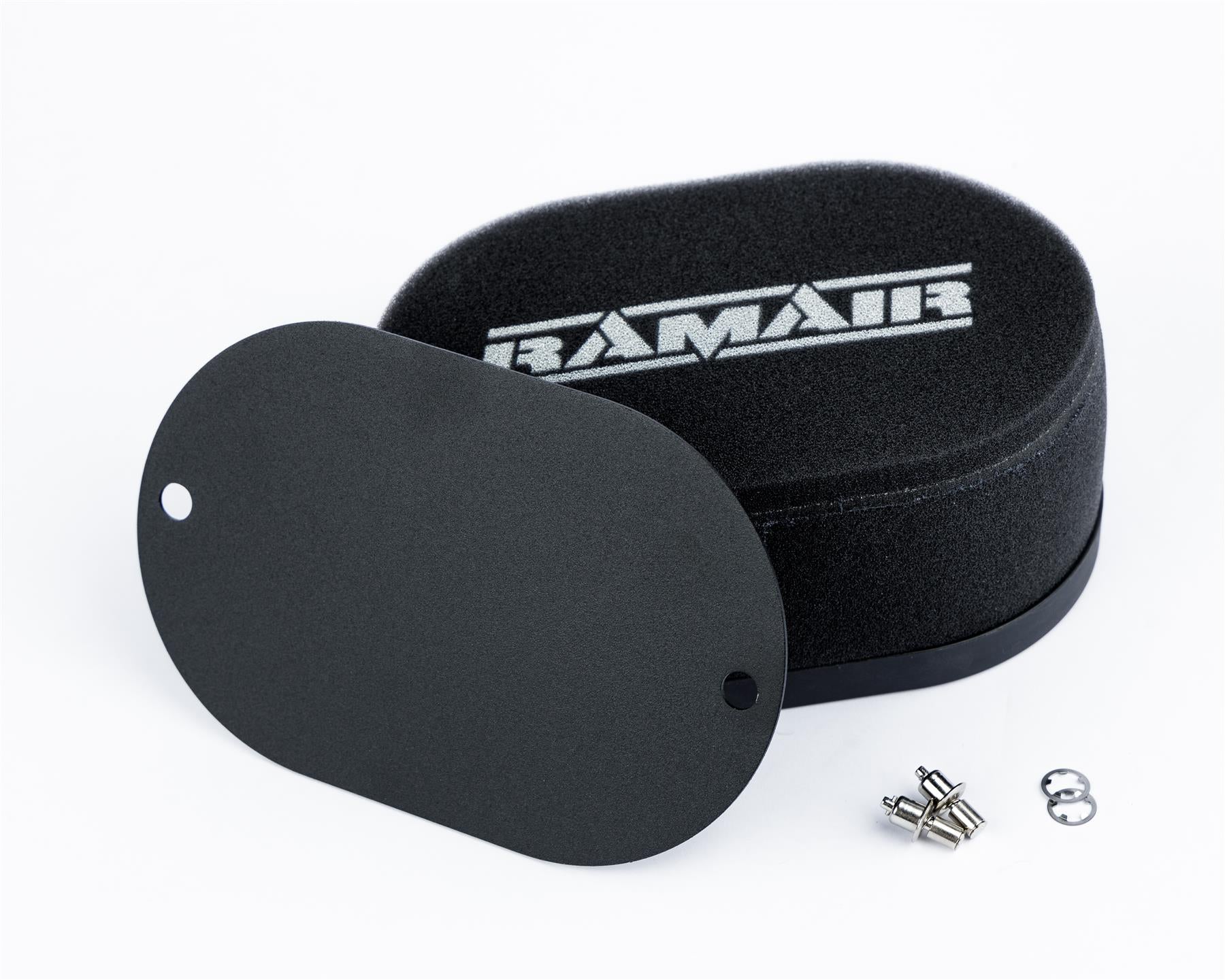 Ramair Carburettor Foam Air Filter with Blank Baseplate - 25mm Internal Height