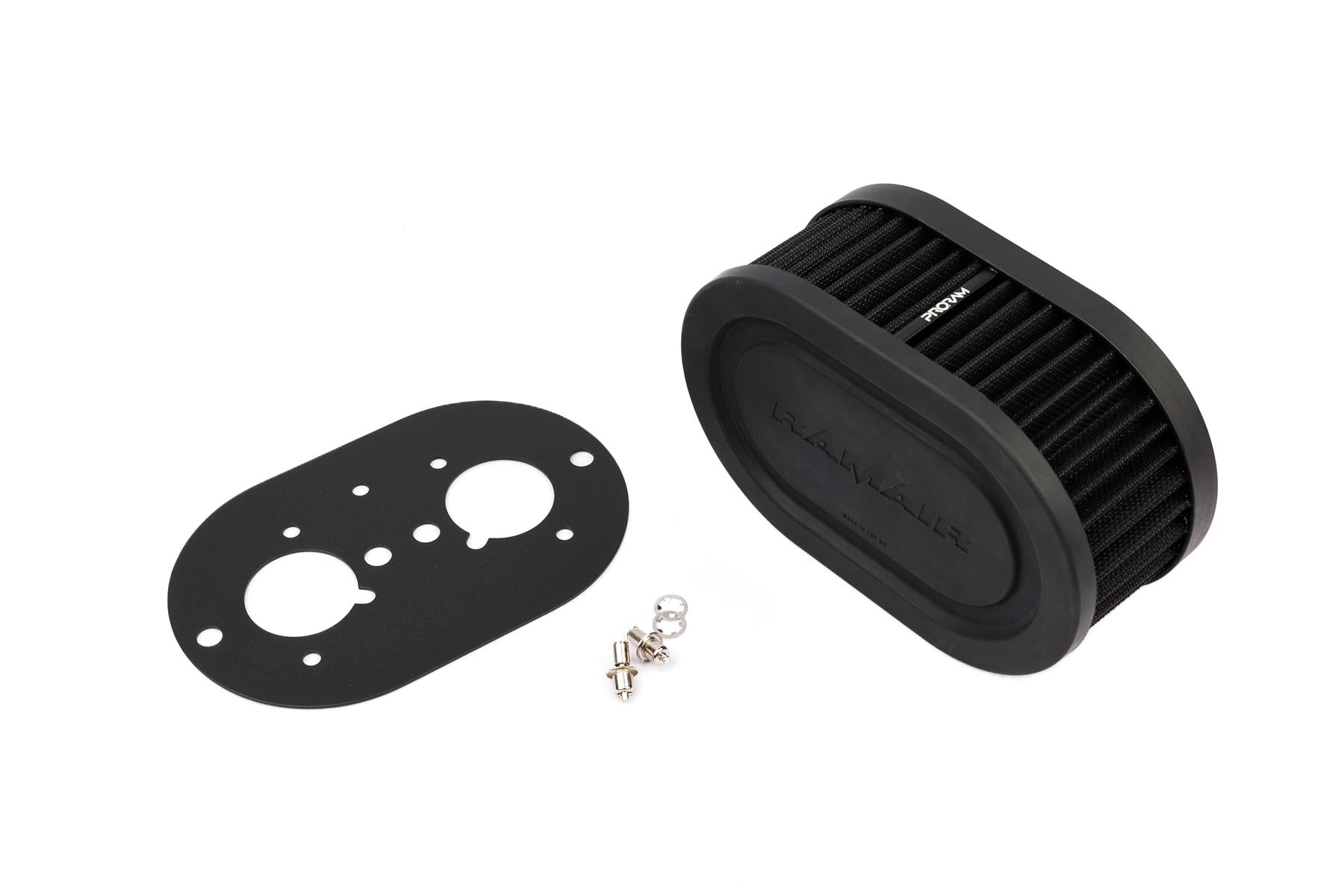 Ramair Pleated Carburettor Air Filter Baseplate to fit Weber 40 IDF -65mm Int Height