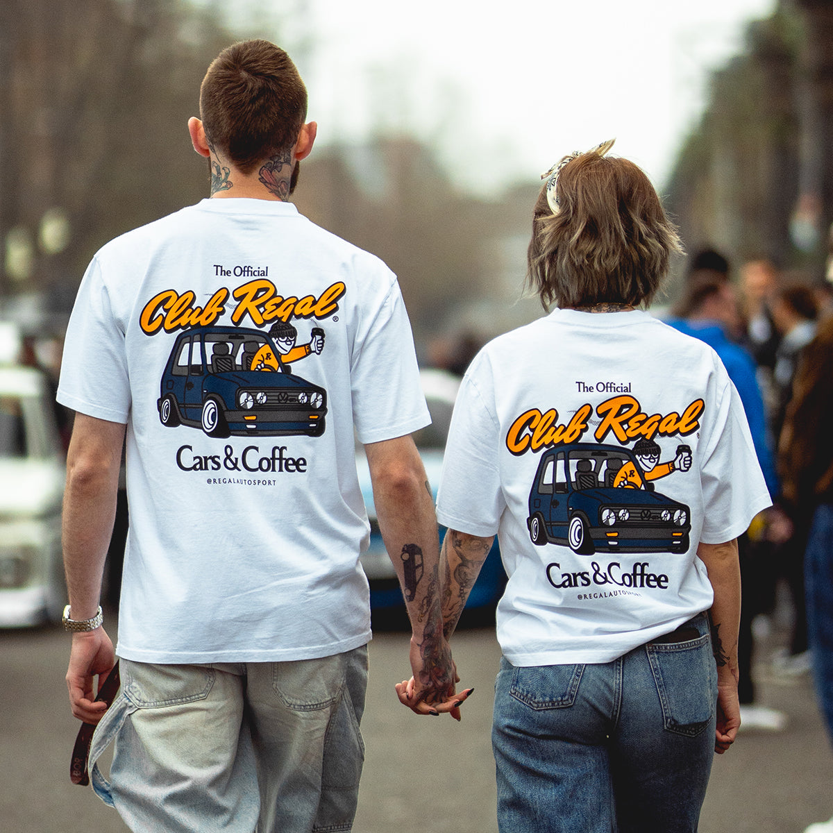 Club Regal Cars & Coffee T-Shirt - White