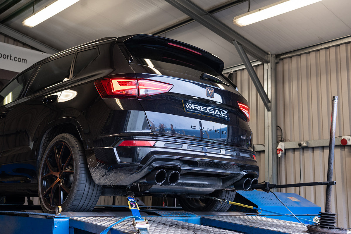Milltek Cat-back - GPF/OPF Back - Resonated with GT-100 Cerakote Black Trims - Ateca Cupra SSXSE224