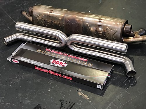 BRE Porsche 991 Turbo / S - Rear system Stainless