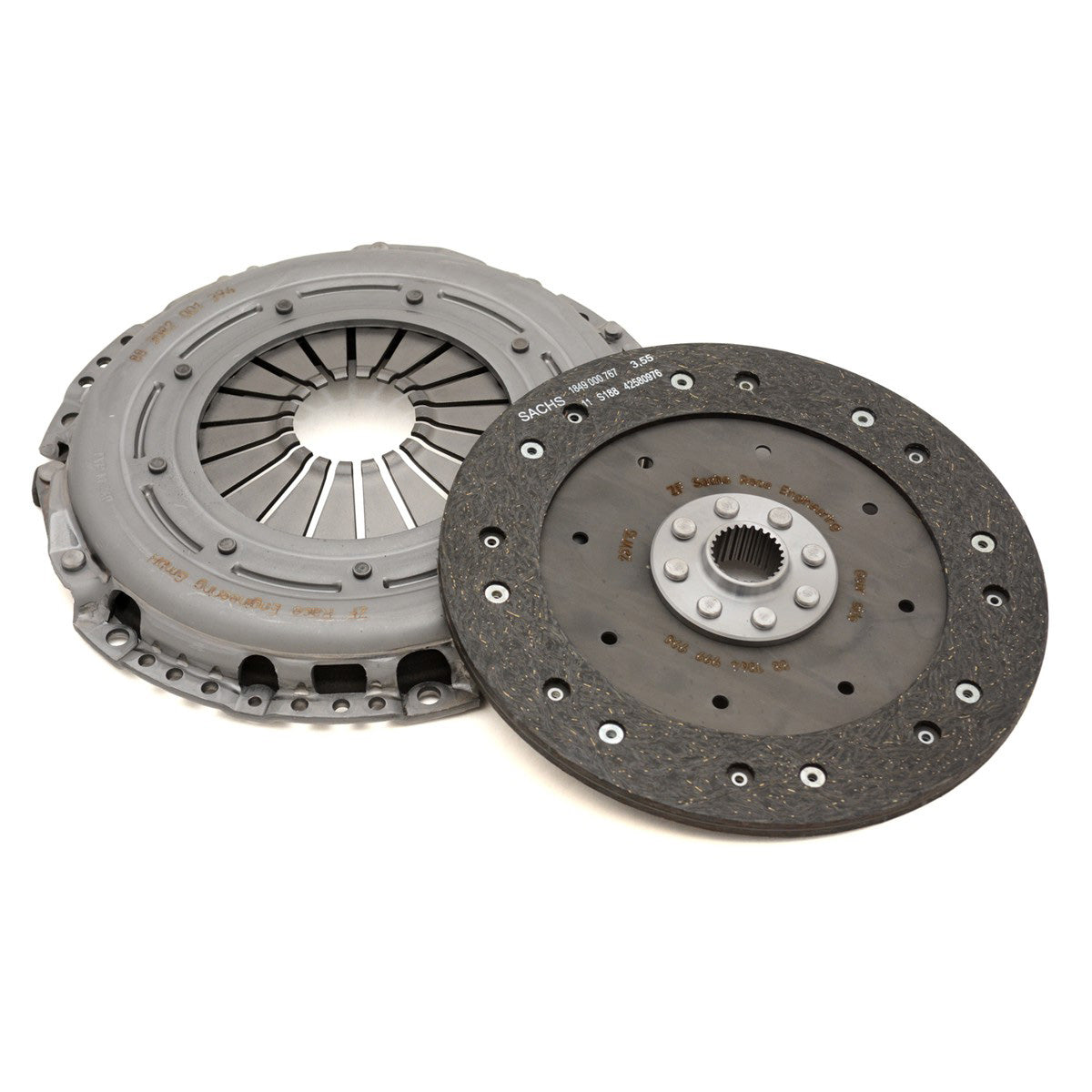 Sachs Organic Clutch Kit for use with Sachs Dual Mass Flywheel for EA113 2.0TFSi A3, S3, TT, Golf, GTI, R etc