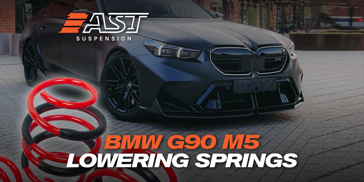BMW G90 M5 suspension kit with AST lowering springs