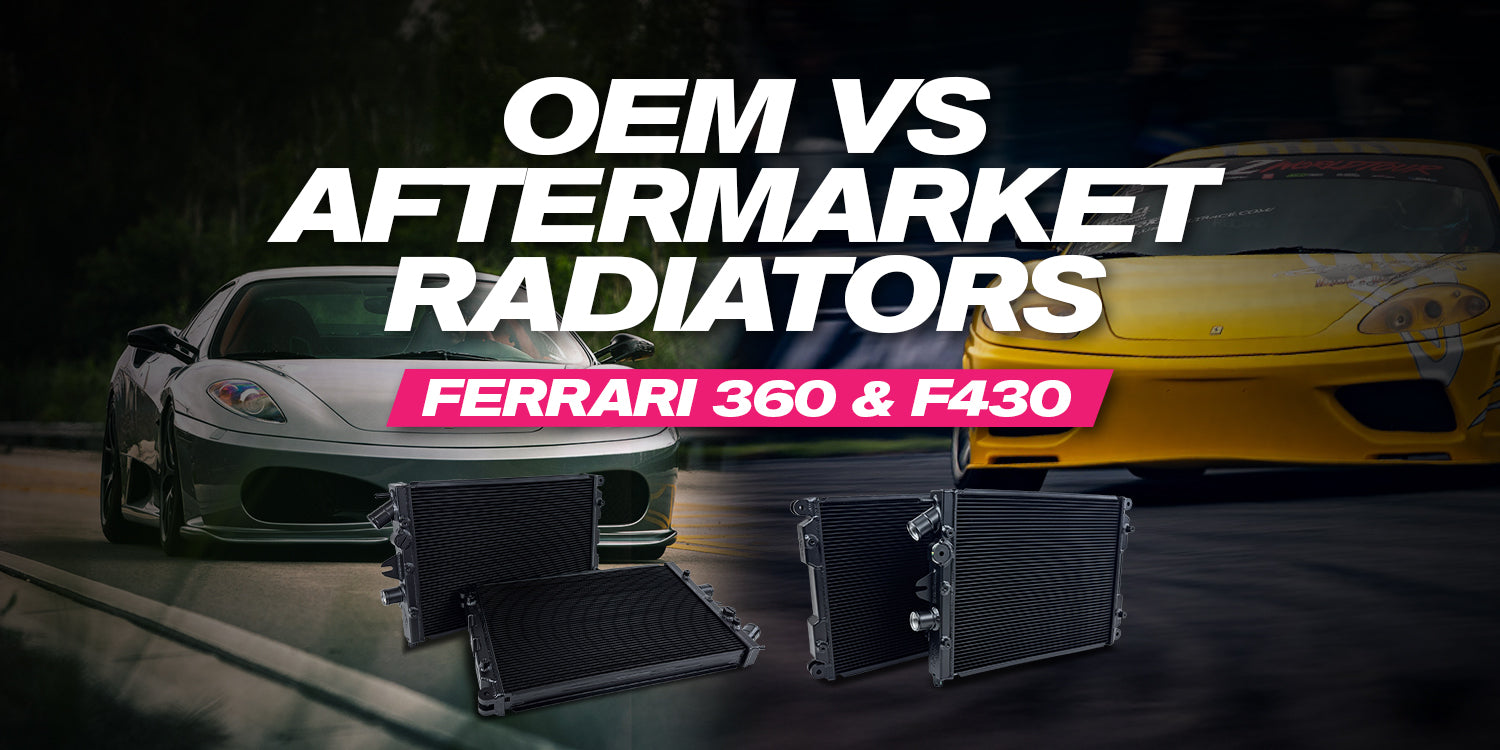 Ferrari 360 F430 radiator upgrade comparison
