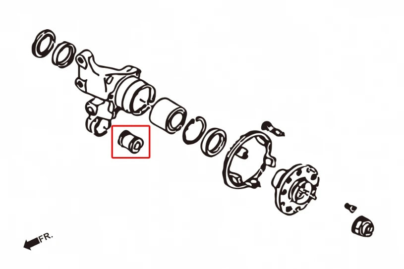 Hardrace REAR KNUCKLE BUSHING SUBARU FORESTER, IMPREZA, LEGACY/OUTBACK (0001339)