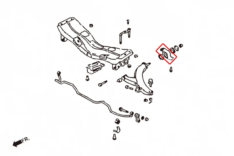 Hardrace FRONT LOWER ARM BUSHING-BIG SUBARU IMPREZA, LEGACY/OUTBACK (0003502)