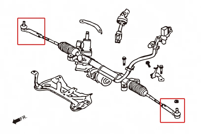Hardrace RC TIE ROD END SCION, SUBARU, TOYOTA (0007990)