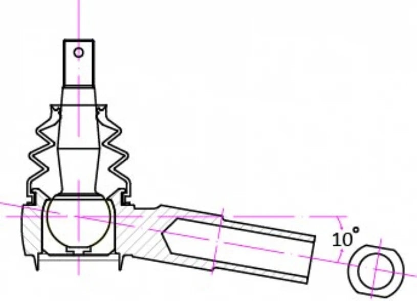 Hardrace RC TIE ROD END INFINITI Q45, NISSAN 240SX (0008380)