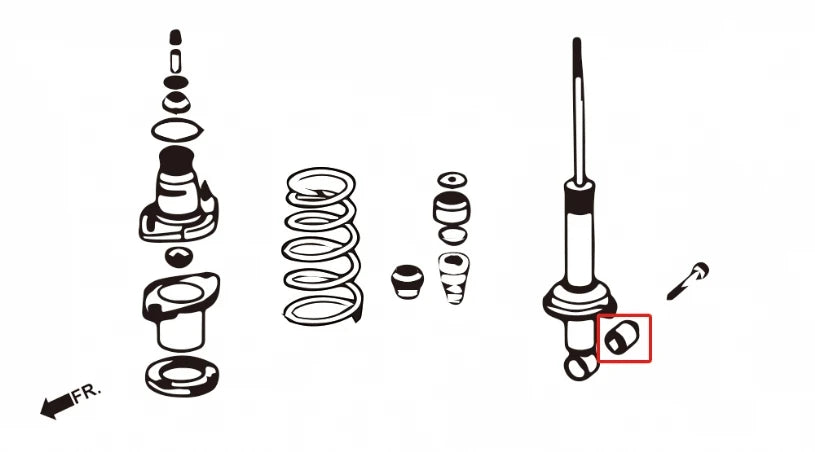 Hardrace REAR SHOCK ABSORBER BUSHING HONDA INTEGRA, RSX (0009275)